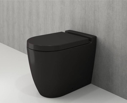 Чаша приставного унитаза Bocchi Venezia 1301-004-0129 черная матовая Чаша приставного унитаза Bocchi Venezia 1301-004-0129 черная матовая