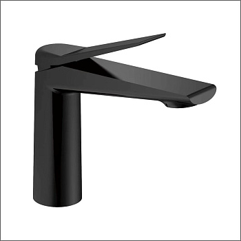 Смеситель для раковины латунь, черный S8401H