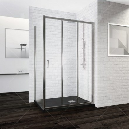 Душевой уголок RGW РА-73, 060873129-11, 120 х 90 см, стекла прозрачные, профиль хром