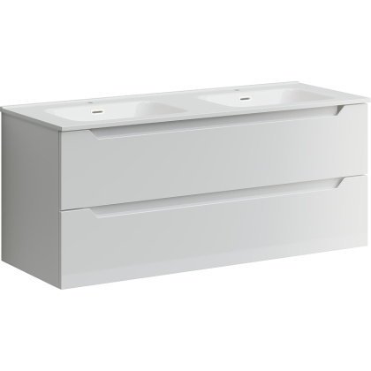 Тумба подвесная SANCOS Norma 2.0 1190х450х500, c двумя ящиками оснащенными доводчиками, белый глянец , арт. NR2.120-2W Тумба подвесная SANCOS Norma 2.0 1190х450х500, c двумя ящиками оснащенными доводчиками, белый глянец , арт. NR2.120-2W