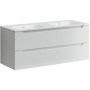 Тумба подвесная SANCOS Norma 2.0 1190х450х500, c двумя ящиками оснащенными доводчиками, белый глянец , арт. NR2.120-2W Тумба подвесная SANCOS Norma 2.0 1190х450х500, c двумя ящиками оснащенными доводчиками, белый глянец , арт. NR2.120-2W