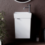 Тумба подвесная SANCOS Mini 355х205х500, с распашной дверцей, внутри 1 полка, белый глянец , арт.MN35WR Тумба подвесная SANCOS Mini 355х205х500, с распашной дверцей, внутри 1 полка, белый глянец , арт.MN35WR