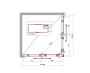 Душевой уголок BelBagno UNO-195-A-2-95-C-Cr