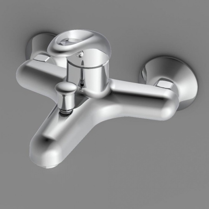 D8010000 Comfort Смеситель Для ванны, материал полимер, цвет Хром
