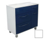 Тумба напольная под умывальник Barcelona 900х450 левосторонняя 3 ящика 1 дверь (ШхГхВ) 898х446х860