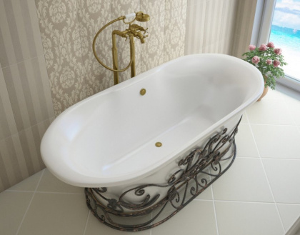 Кованая подставка для ванны "Лион" (патина)
