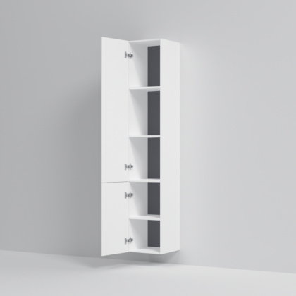 M90CHL0306WG GEM, шкаф-колонна, подвесной, левый, 30 см, двери, push-to-open, цвет: Белый, глянец M90CHL0306WG GEM, шкаф-колонна, подвесной, левый, 30 см, двери, push-to-open, цвет: Белый, глянец