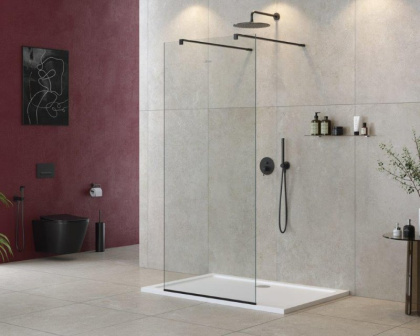 LIBERTA-L-2-80-120-C-Cr Душевая перегородка с возможностью двустороннего входа 800x1200x1950 мм