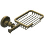 Мыльница решетка RUSH Crete, 5х19х11 см, цвет бронза, CR35410