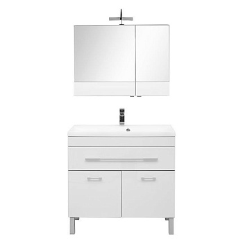 Комплект мебели для ванной Aquanet Верона NEW 90 белый (напольный 1 ящик 2 дверцы) Комплект мебели для ванной Aquanet Верона NEW 90 белый (напольный 1 ящик 2 дверцы)