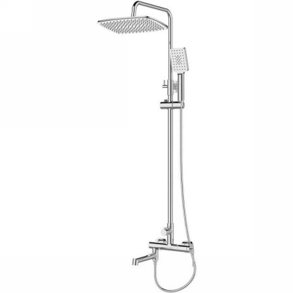 ACQUA Душевая стойка со смесителем для ванны, верхним и ручным душем, хром ACQUA-VSCM-CRM