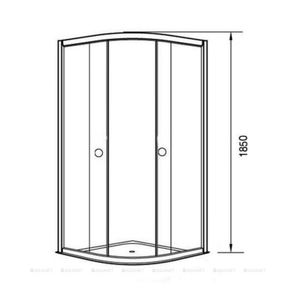 Душевой уголок Agger A01-090MCR_G без поддона 90х90, стекло матовое