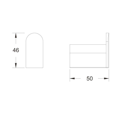 Крючок, RG1711 Rose, Хром