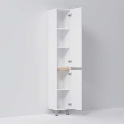 M85ACSR0306WG X-Joy, шкаф-колонна, напольный, правый, 30 см, двери, цвет: Белый, глянец M85ACSR0306WG X-Joy, шкаф-колонна, напольный, правый, 30 см, двери, цвет: Белый, глянец