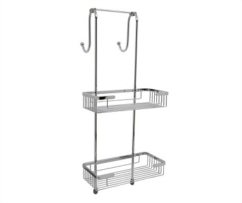 Комплект из держателей и 2-х навесных полок, 27,5х66,5х27,3 см, хром, K-72222