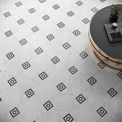 Декор Фрагонар наборный чёрный 9,9x9,9x0,9 Декор Фрагонар наборный чёрный 9,9x9,9x0,9