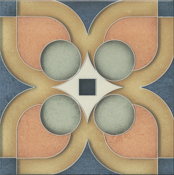 Декор HGD\A558\5009 Фантазия 4 орнамент (20см*20см*6,9мм) (10шт/0,4м2) матовый, шт.