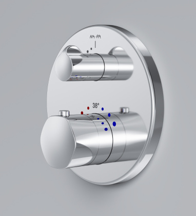 Смеситель Для ванны и душа с термостатом, монтируемый в стену F9085500 Gem Смеситель Для ванны и душа с термостатом, монтируемый в стену F9085500 Gem