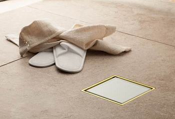 13000156 Душевой трап Pestan Confluo Standard White Glass 1 Gold Исполнение: Белый/Золото глянец  13000156 Душевой трап Pestan Confluo Standard White Glass 1 Gold Исполнение: Белый/Золото глянец