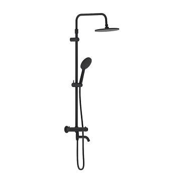 977810300 Jupiter душевая система со смесителем ТМС, ванна/душ, чёрный