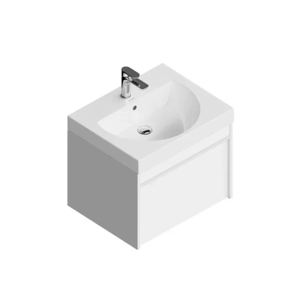 Тумба MODULA подвесная с ящиком, 57,5х47,3х42 см, белая Тумба MODULA подвесная с ящиком, 57,5х47,3х42 см, белая