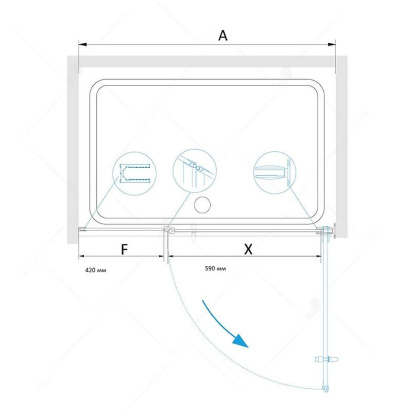 Душевая дверь RGW HO-012
