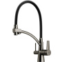 Смеситель для кухни SANCOS Eri с возможностью подключения фильтра, цвет вороненая сталь, арт. SC4001GG
