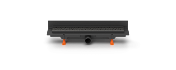 Душевой лоток 45 см Creto Points CRE-450 PB-P с решеткой, черный