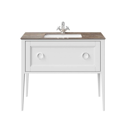 Тумба PLAZA Classic Neo напольная с ящиком 100, белая матовая PL.CN.100.1\WHT.M