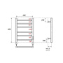 Полотенцесушитель электрический Point Аврора PN10846B П6 400x600 диммер справа, черный Полотенцесушитель электрический Point Аврора PN10846B П6 400x600 диммер справа, черный