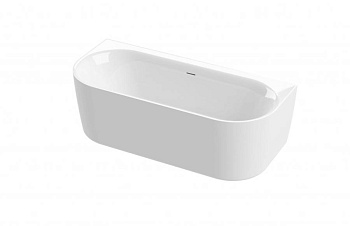 Акриловая ванна пристенная, цельная, белая матовая внутри, серая матовая снаружи,  METAURO-INT-Wall-180-80-60-G-W-MATT Акриловая ванна пристенная, цельная, белая матовая внутри, серая матовая снаружи,  METAURO-INT-Wall-180-80-60-G-W-MATT