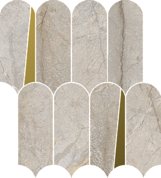 Мозаика 620110000233 Стелларис Элегант Сильвер (36,1см*32,5см*9мм) (11шт/1,067м2) Элегант, шт