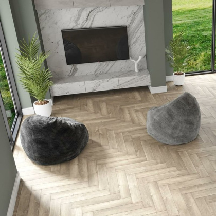 Ламинат  Alpine Floor Herringbone LF102-8 Дуб Орлеан (8мм/33кл/2,203м2) (606мм*101мм), м2