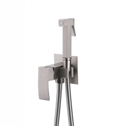 Смеситель ABBER Wasserfall AF8625SP с гигиеническим душем, сатин Смеситель ABBER Wasserfall AF8625SP с гигиеническим душем, сатин