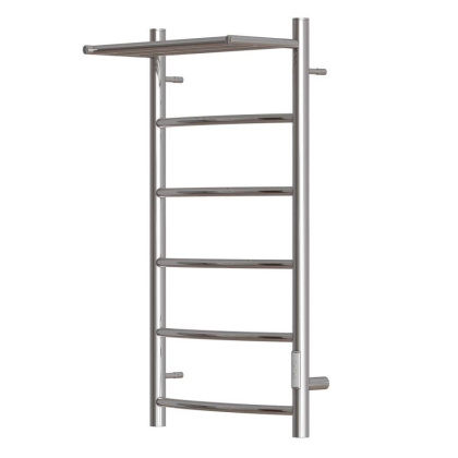 Полотенцесушитель электрический Point Афина PN04848P П5 400x800 с полкой, диммер справа, хром Полотенцесушитель электрический Point Афина PN04848P П5 400x800 с полкой, диммер справа, хром