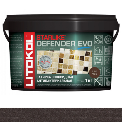 Затирка эпоксидная STARLIKE DEFENDER EVO, S.240 MOKA 1кг Затирка эпоксидная STARLIKE DEFENDER EVO, S.240 MOKA 1кг