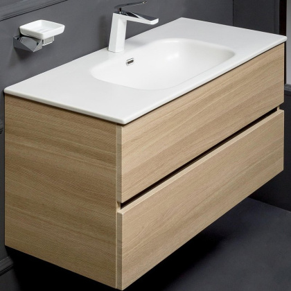 Тумба без раковины Vallessi 80*46cm LIGHT OAK мат. 2 полки 837-080-L Boheme