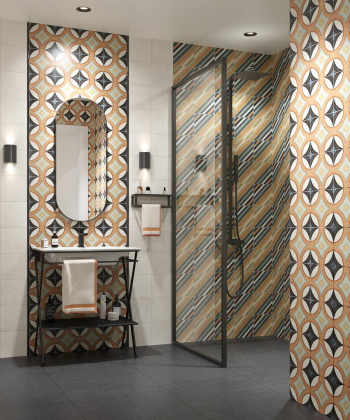 Декор HGD\A557\5009 Фантазия 3 орнамент (20см*20см*6,9мм) (10шт/0,4м2) матовый, шт.