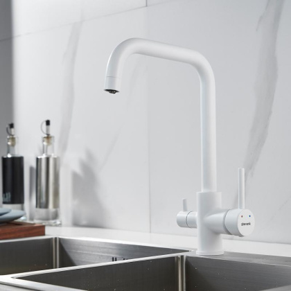 Смеситель для кухни со встроенным фильтром (краном) под питьевую воду Shevanik S228 S228C