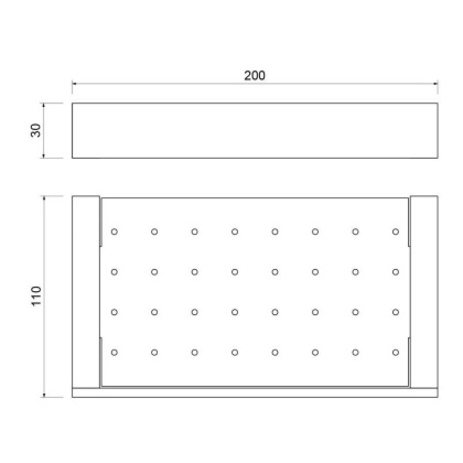 Полка Timo Petruma 15222/03 черная матовая Полка Timo Petruma 15222/03 черная матовая