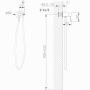 Смеситель ABBER Wasser Kreis AF8125NG с гигиеническим душем, никель Смеситель ABBER Wasser Kreis AF8125NG с гигиеническим душем, никель