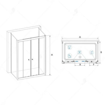 Душевой уголок RGW CL-43 P (CL-10 + 2Z-12) 040943170-11P 170x100x185 Душевой уголок RGW CL-43 P (CL-10 + 2Z-12) 040943170-11P 170x100x185