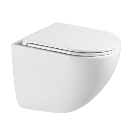 Унитаз Lemark GLAZER подвесной, безободковый с сиденьем микролифт,смыв вихревой Торнадо 3.0, белый глянец Унитаз Lemark GLAZER подвесной, безободковый с сиденьем микролифт,смыв вихревой Торнадо 3.0, белый глянец