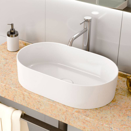 Умывальник Point Виктория 53 PN43061 овальный, белый Умывальник Point Виктория 53 PN43061 овальный, белый