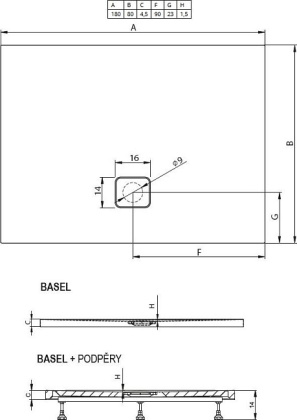 Акриловый душевой поддон Riho Basel 424 180x80 белый + сифон DC390050000000S Акриловый душевой поддон Riho Basel 424 180x80 белый + сифон DC390050000000S