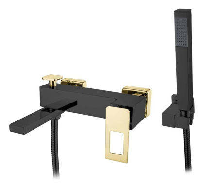 Смеситель для ванны Q BlackGold_Комплект Смеситель для ванны Q BlackGold_Комплект