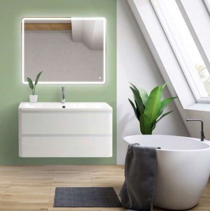 Тумба с раковиной подвесная BelBagno ALBANO 120 Bianco Lucido, раковина белая Тумба с раковиной подвесная BelBagno ALBANO 120 Bianco Lucido, раковина белая