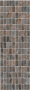 Декор ММ12143 Театро коричневый мозаичный 25*75*9 (уп\5шт), шт