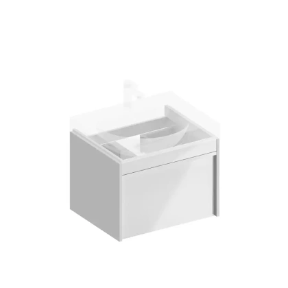 Тумба MODULA подвесная с ящиком, 57,5х47,3х42 см, белая Тумба MODULA подвесная с ящиком, 57,5х47,3х42 см, белая