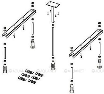 Ножки для душевого поддона Riho Basel 408, 418, 434 - 8 опор POOTSET65 Ножки для душевого поддона Riho Basel 408, 418, 434 - 8 опор POOTSET65